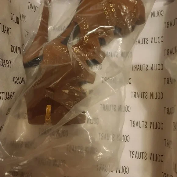 Brown Colin Stuart Stiletto Booties - NIB - Size 7 Womens - Picture 15 of 15